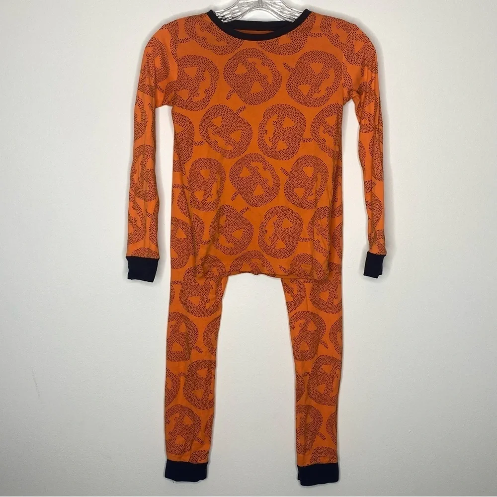 Carter’s Orange and Black Halloween Jack-o-lantern 100% Snug Fit Cotton Pajamas